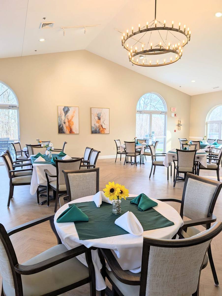The dining room in the morning